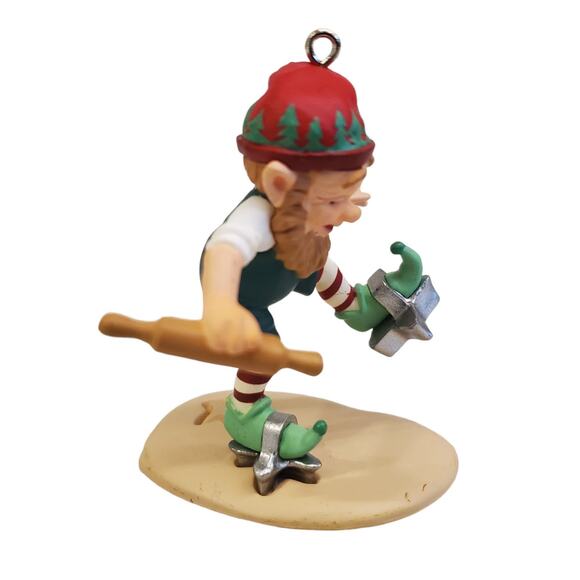 Vintage Hallmark Creative Cutter Cooking for Christmas Elf Ornament 2001 - Picture 5 of 12